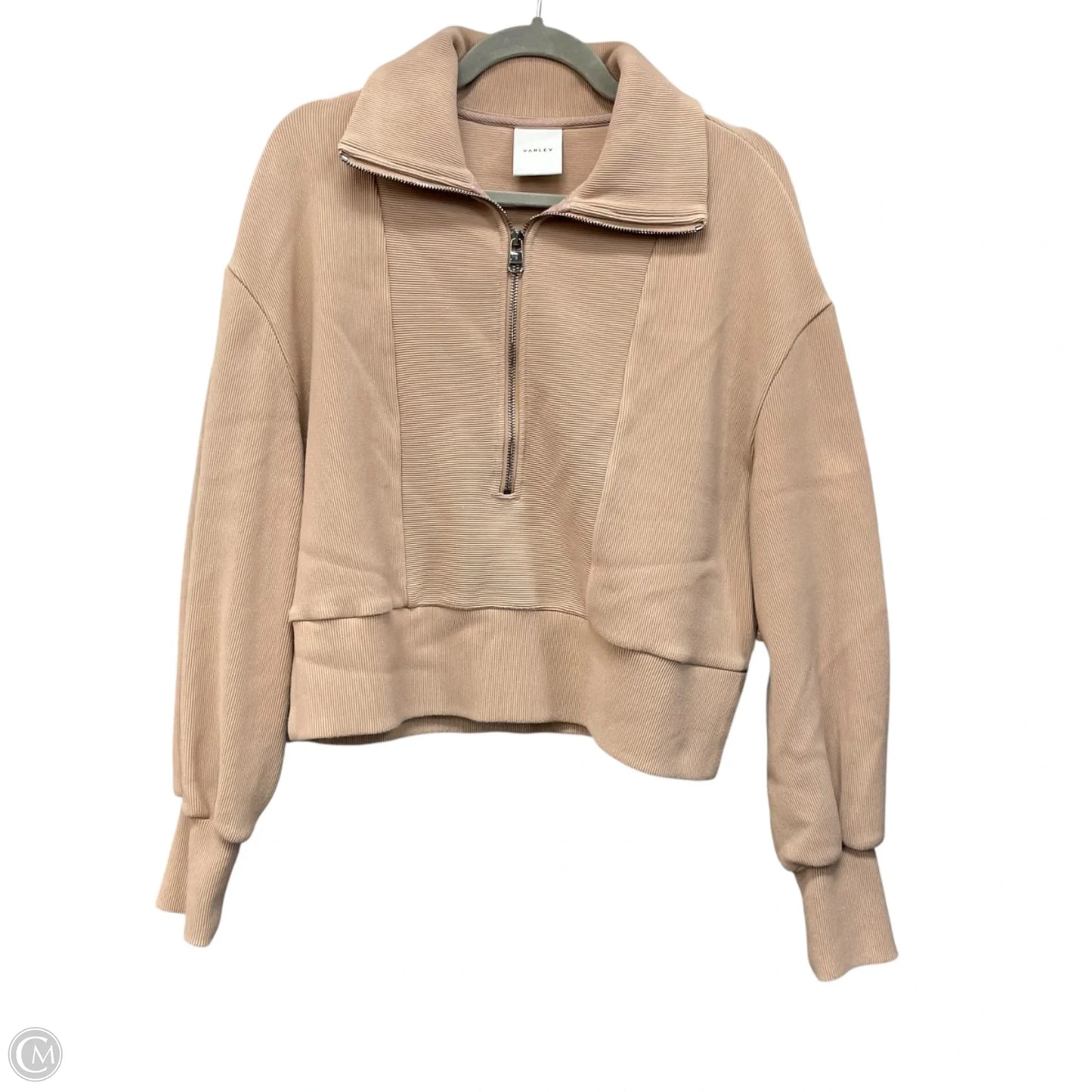 Sweatshirt Collar By Varley In Beige, Size: M