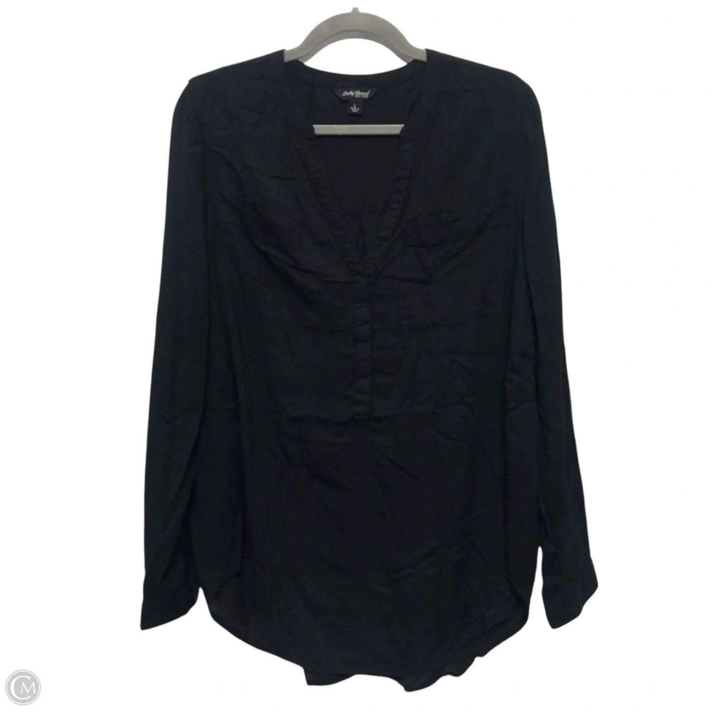 Top Long Sleeve By Lucky Brand In Black, Size: L