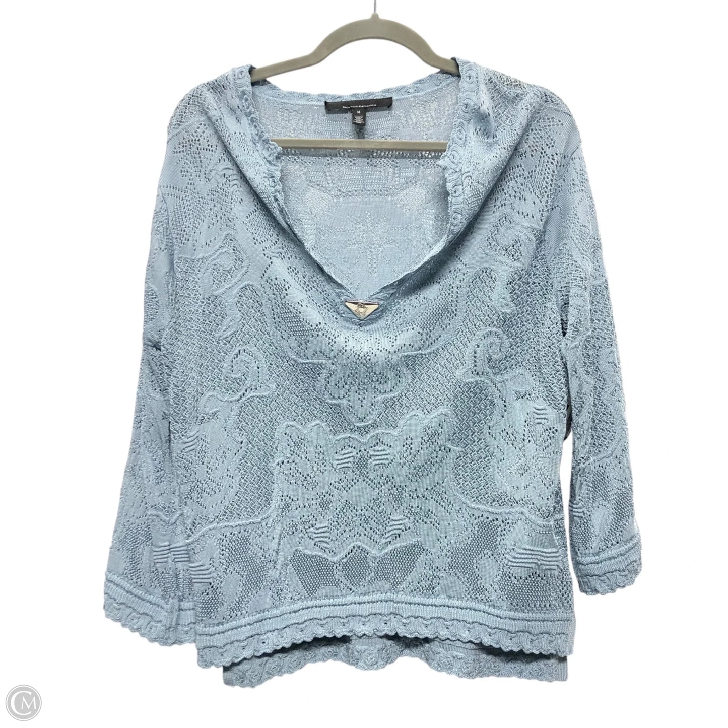 Top Long Sleeve By White House Black Market In Blue, Size: M