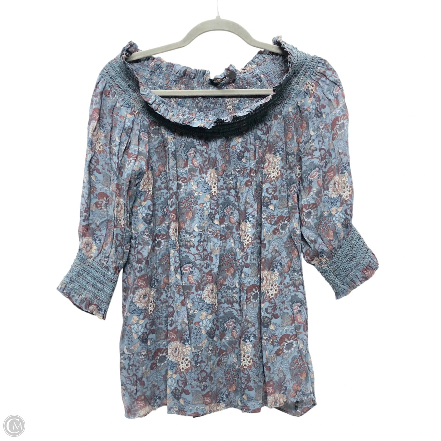 Blouse Designer By Frye In Blue, Size: S