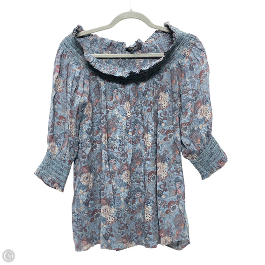 Blouse Designer By Frye In Blue, Size: S