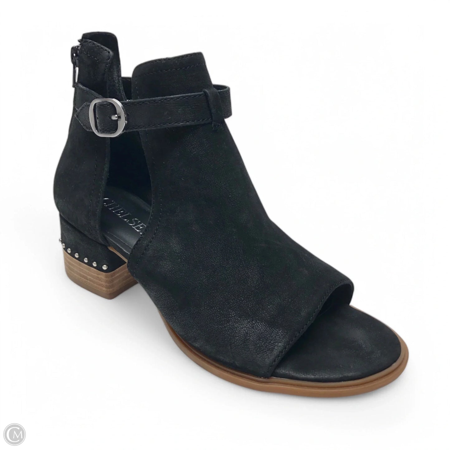 Boots Ankle Heels By Chelsea And Violet In Black, Size: 9.5