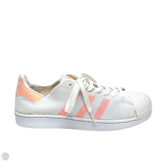 Shoes Sneakers By Adidas In Pink & White, Size: 10