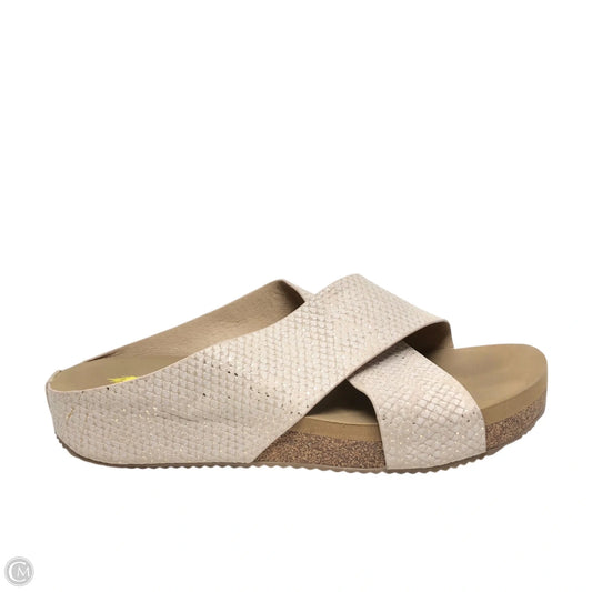 Sandals Heels Platform By Volatile In Rose Gold, Size: 8
