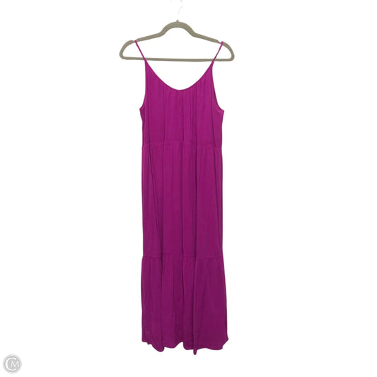 Dress Casual Midi By Loft In Purple, Size: Xs