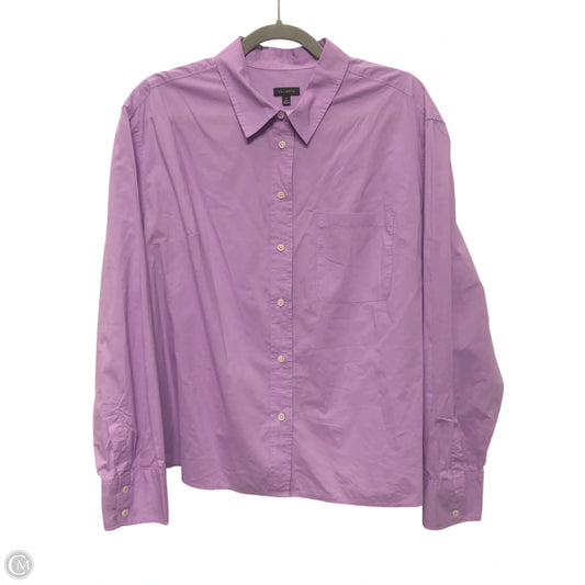 Top Long Sleeve By Talbots In Purple, Size: L
