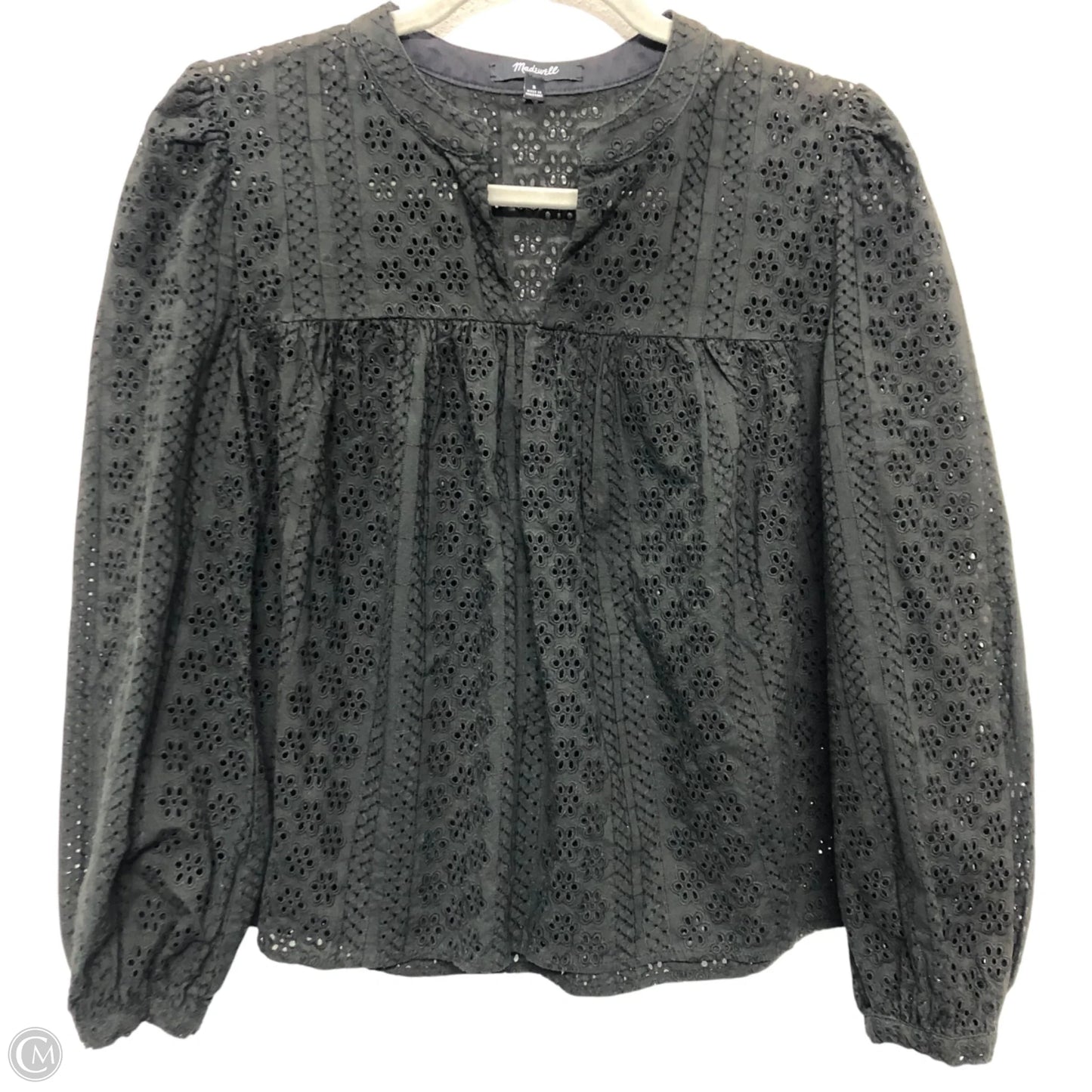 Top Long Sleeve By Madewell In Black, Size: S
