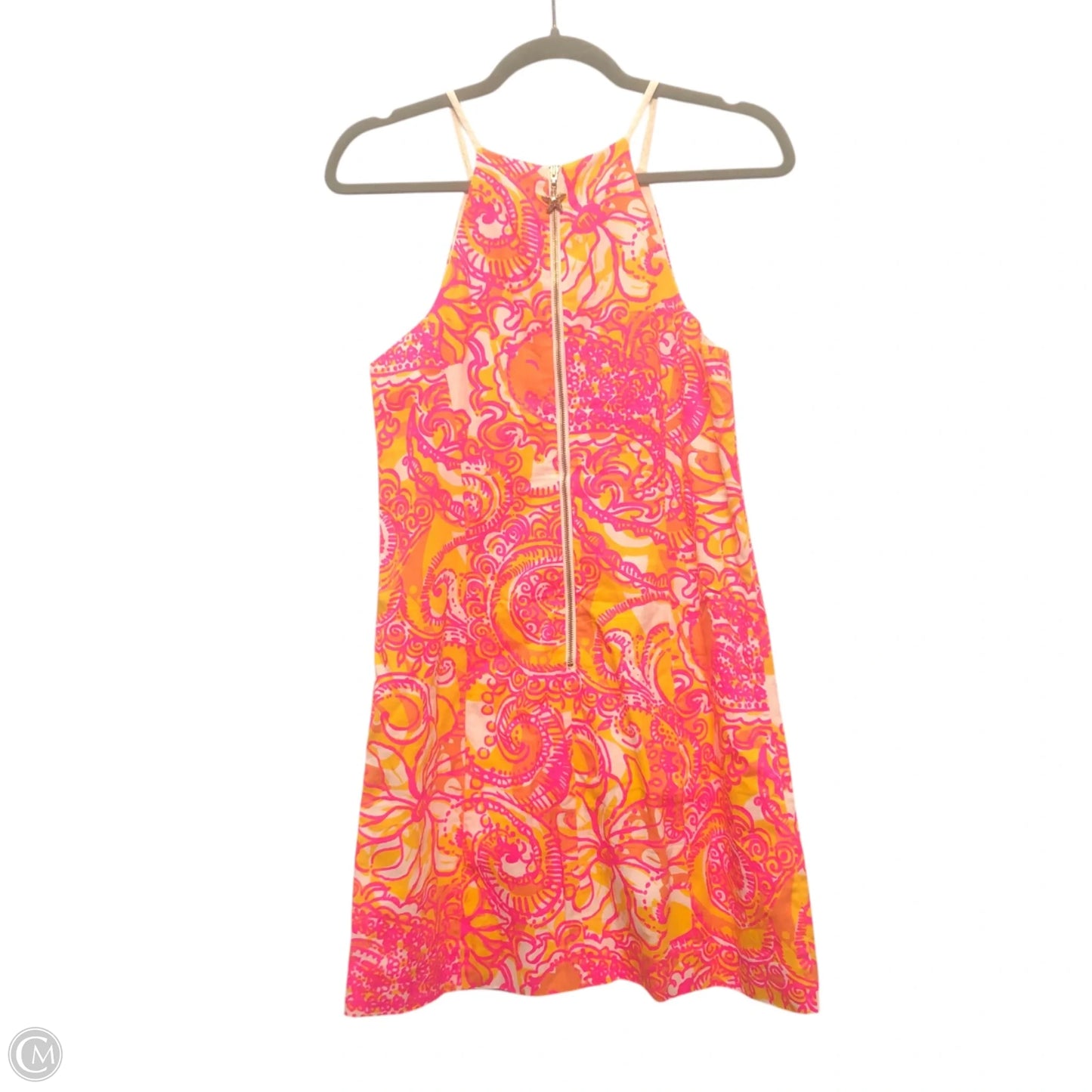 Dress Designer By Lilly Pulitzer In Orange & Pink, Size: 4
