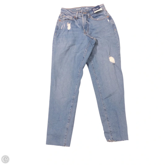 Jeans Straight By Old Navy In Blue Denim, Size: 0