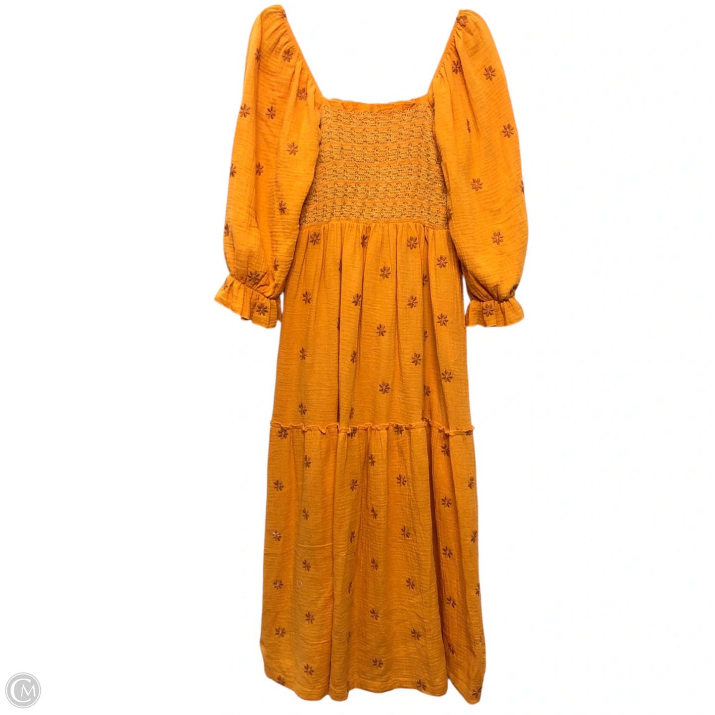 Dress Casual Midi By Clothes Mentor In Orange, Size: M