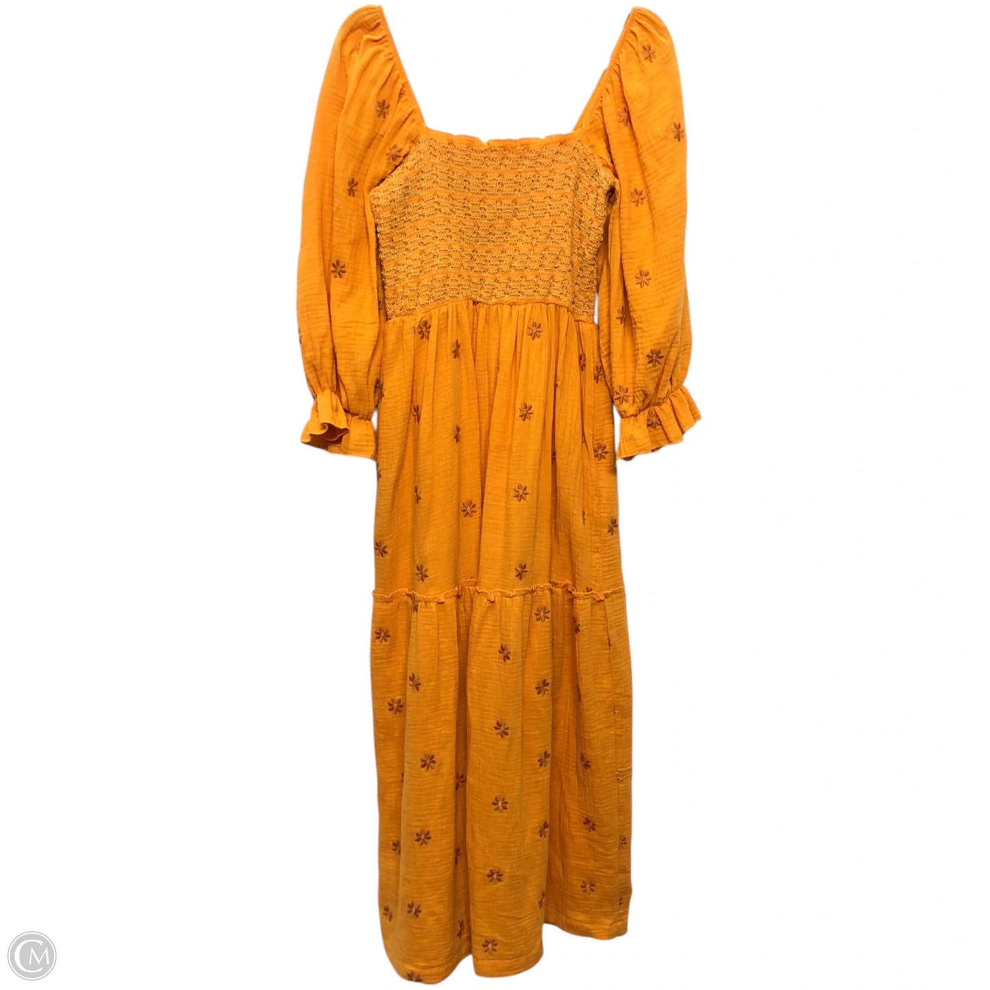 Dress Casual Midi By Clothes Mentor In Orange, Size: M