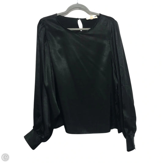 Top Long Sleeve By Cmc In Black, Size: L