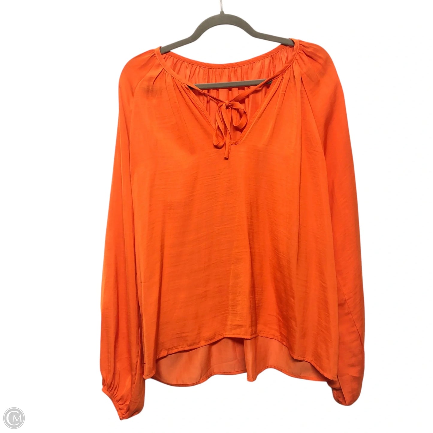 Top Long Sleeve By Clothes Mentor In Orange, Size: L