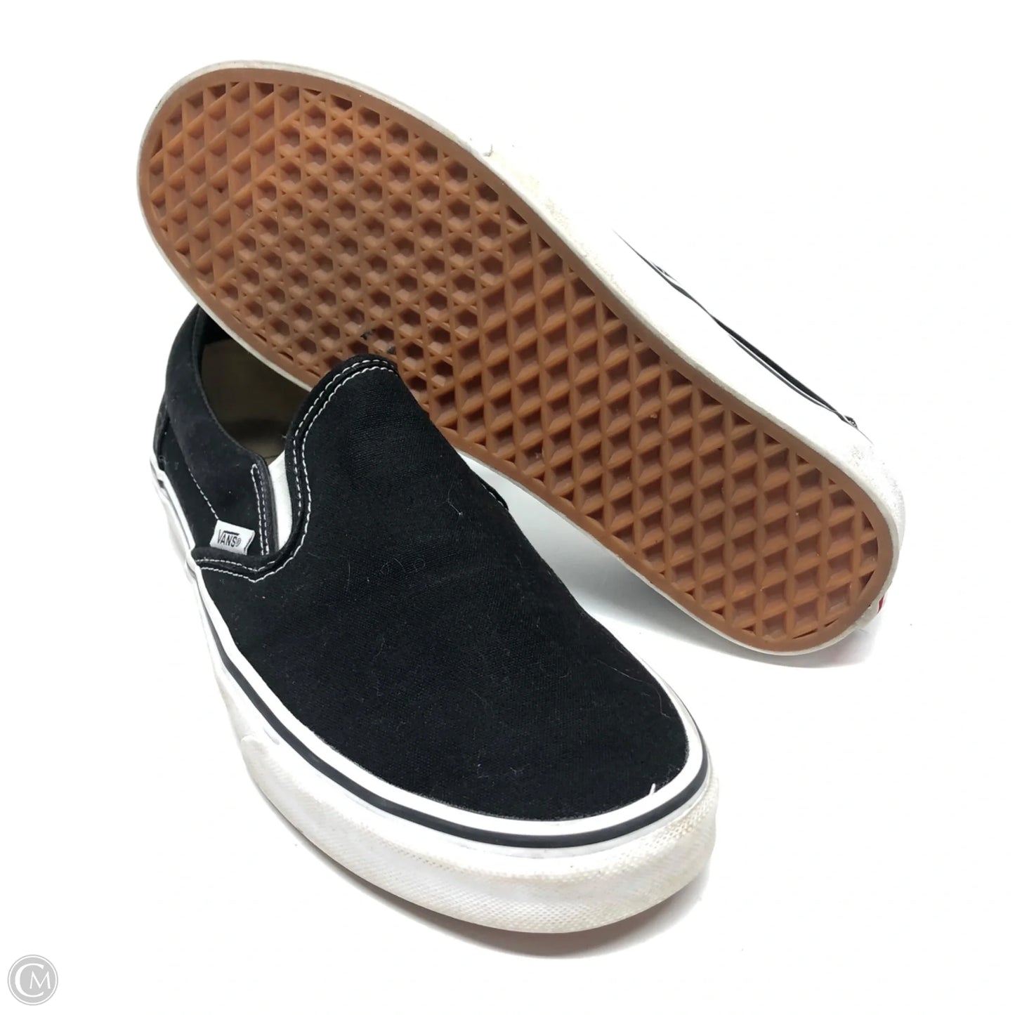 Shoes Flats By Vans In Black, Size: 10.5