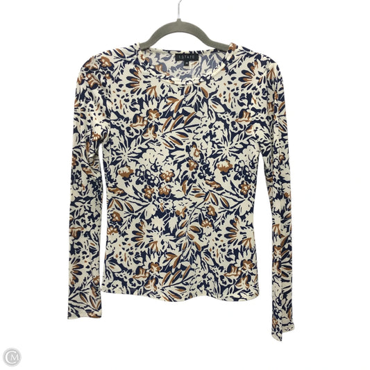 Top Long Sleeve By 1.state In Blue & White, Size: Xs