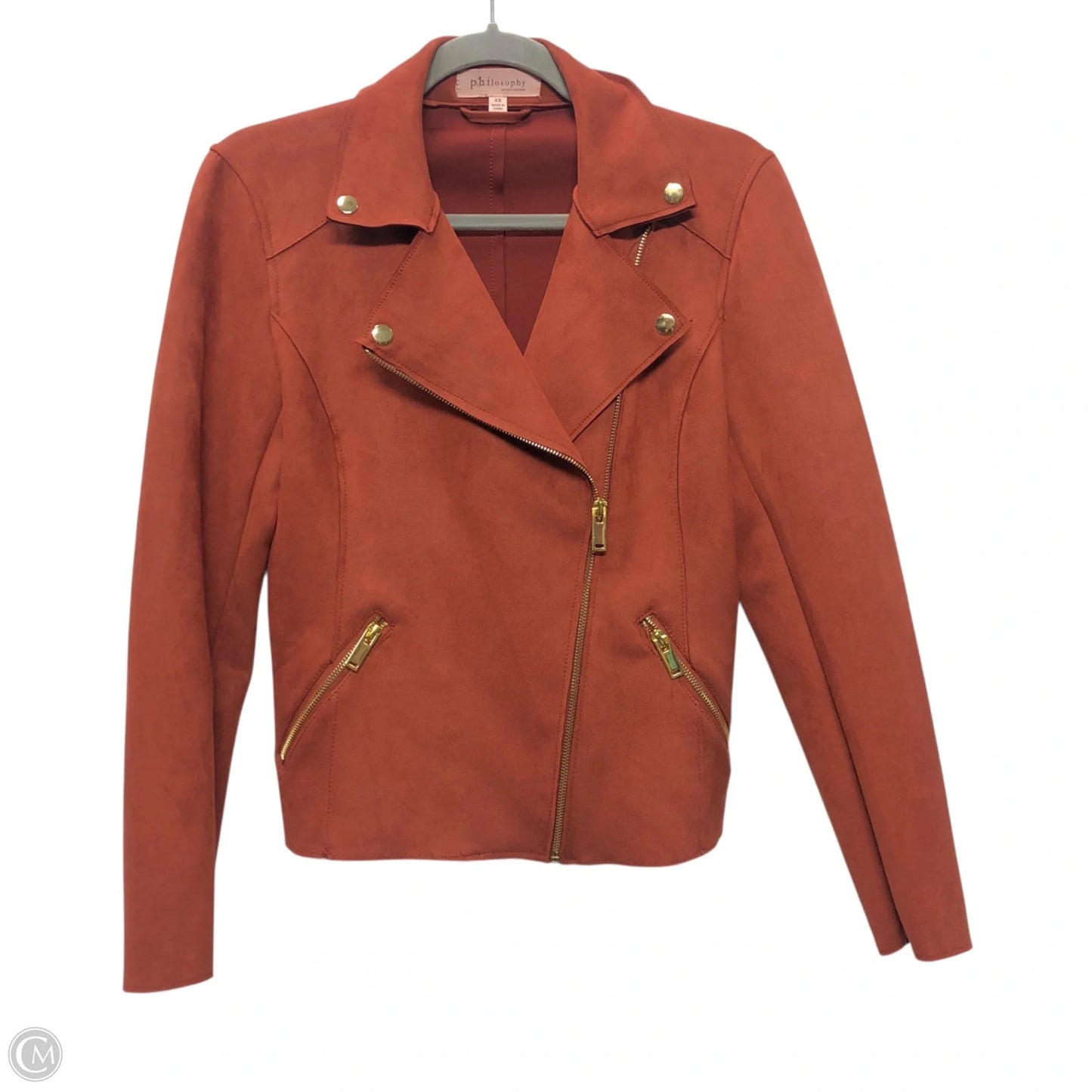 Jacket Moto By Philosophy In Red, Size: Xs