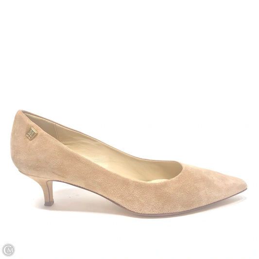 Shoes Heels Kitten By Bruno Magli Shoes In Beige, Size: 8.5