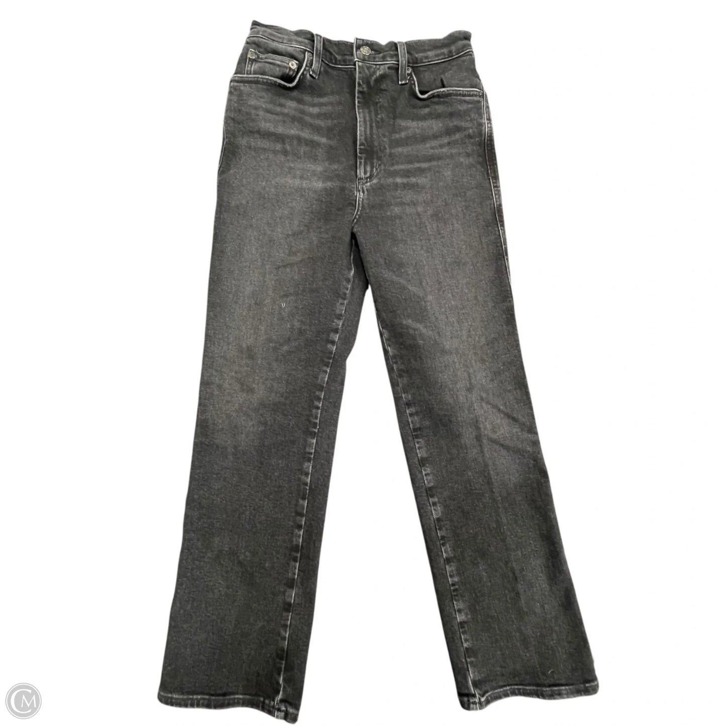 Jeans Straight By Agolde In Black Denim, Size: 6