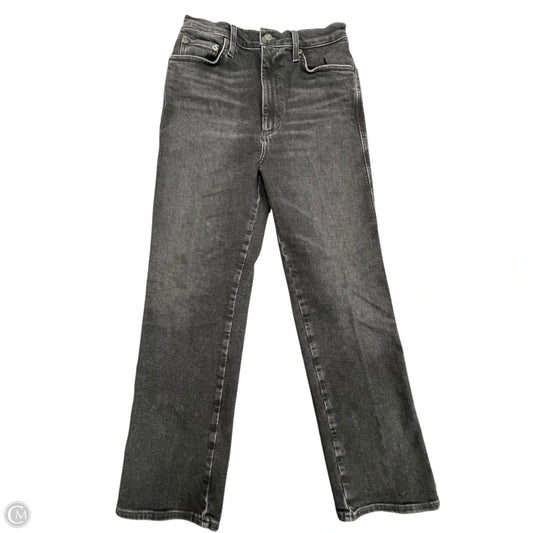 Jeans Straight By Agolde In Black Denim, Size: 6