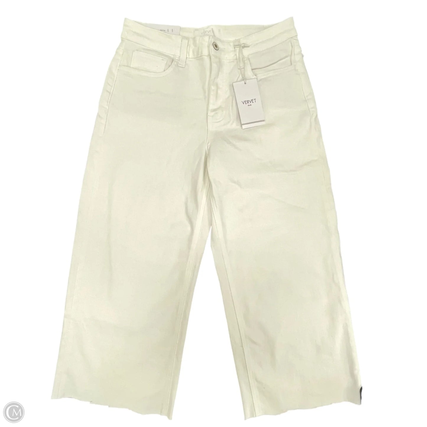 Jeans Cropped By Vervet In White, Size: 4