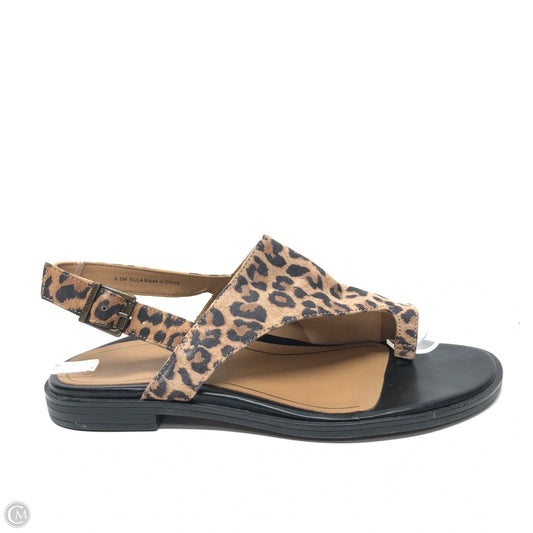 Sandals Flats By Vionic In Animal Print, Size: 6.5