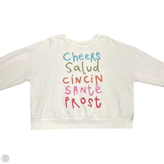 Sweatshirt Crewneck By Maeve In Pink, Size: M