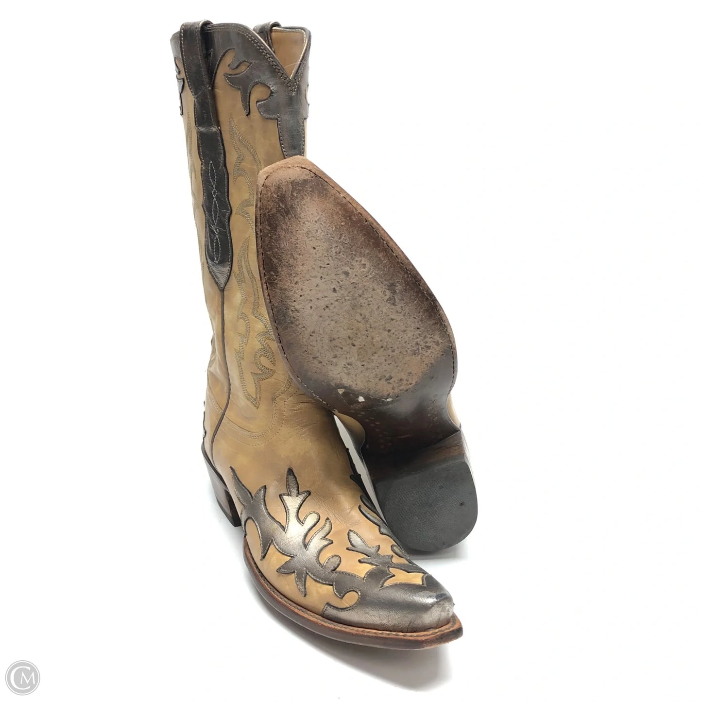 Boots Western By Lucchese In Beige, Size: 8.5
