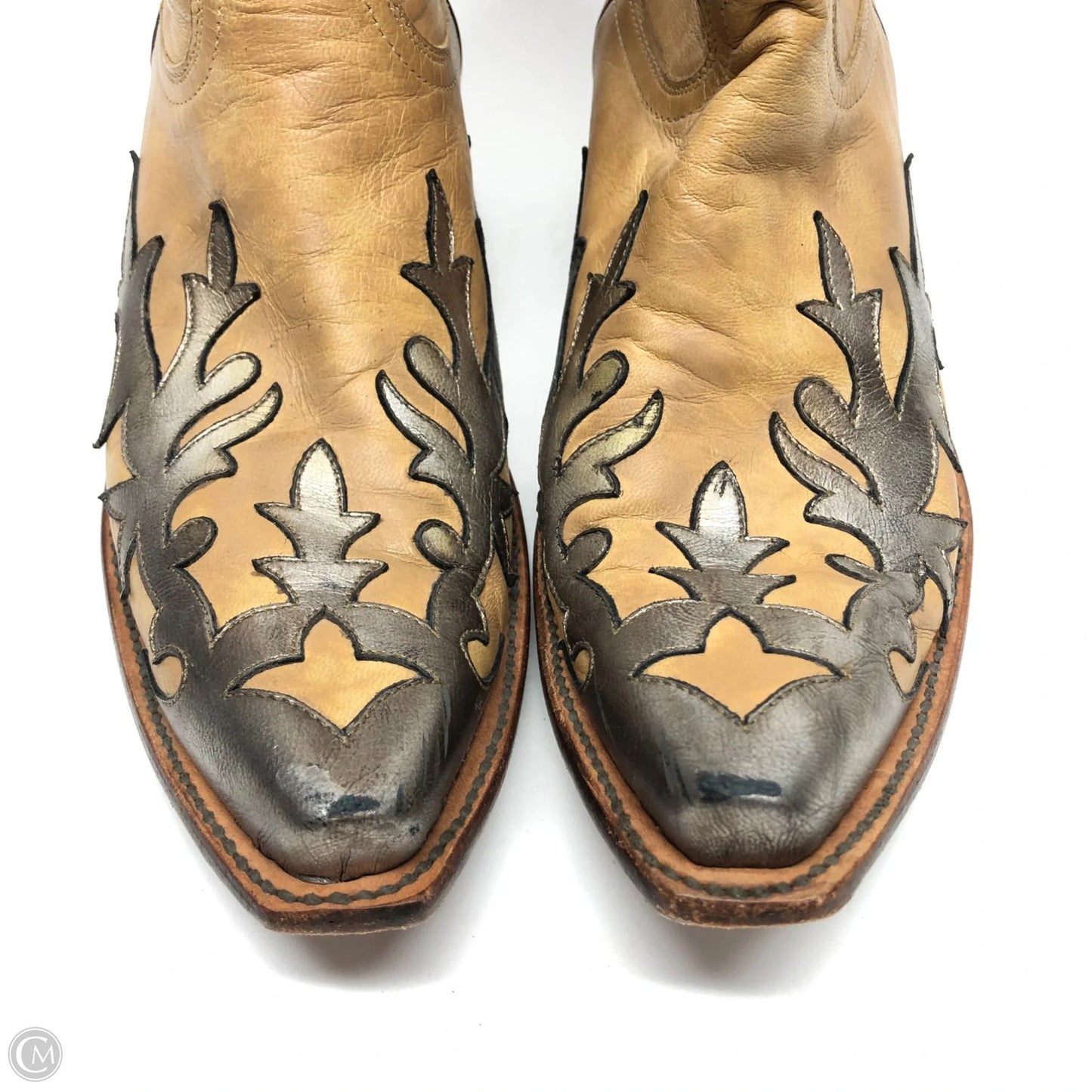 Boots Western By Lucchese In Beige, Size: 8.5