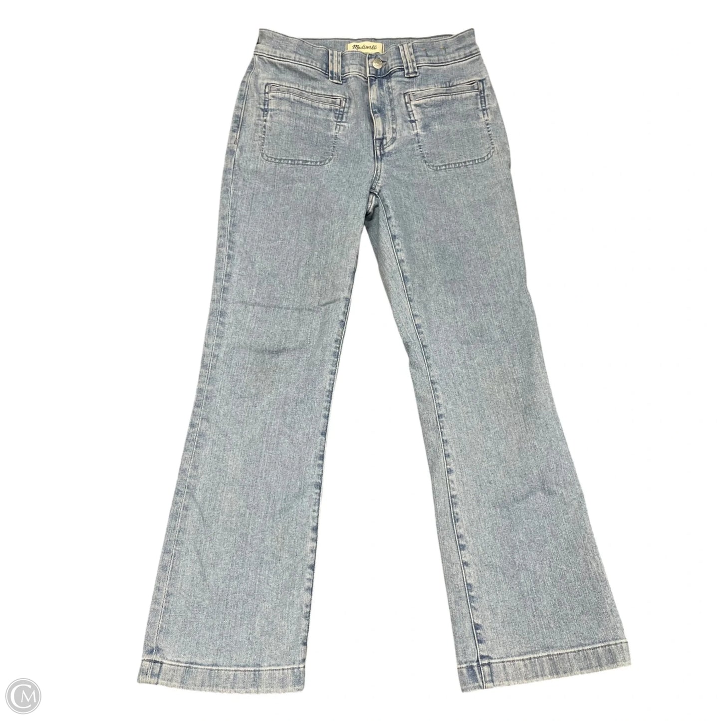 Jeans Straight By Madewell In Blue Denim, Size: 4