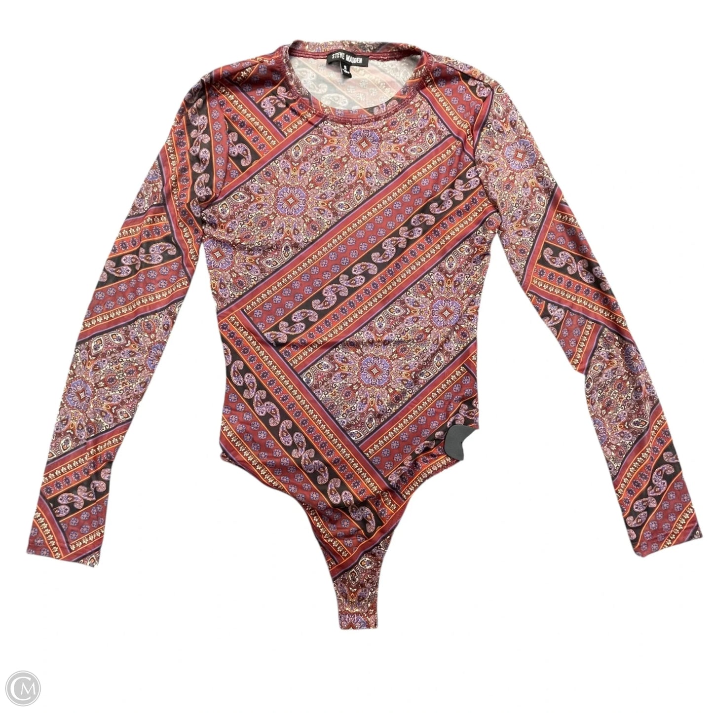 Bodysuit By Steve Madden In Maroon, Size: S