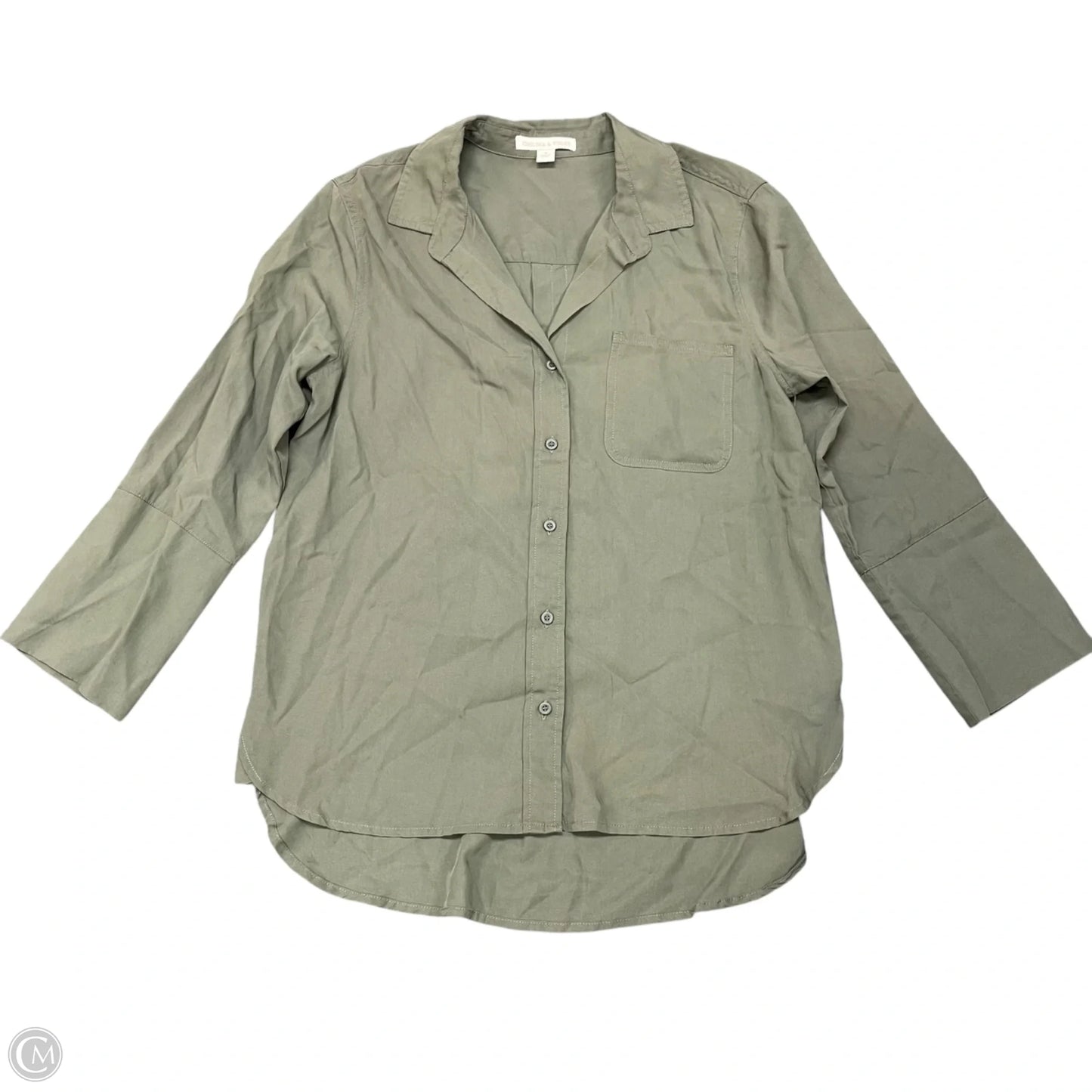 Top Long Sleeve By Chelsea And Violet In Green, Size: S