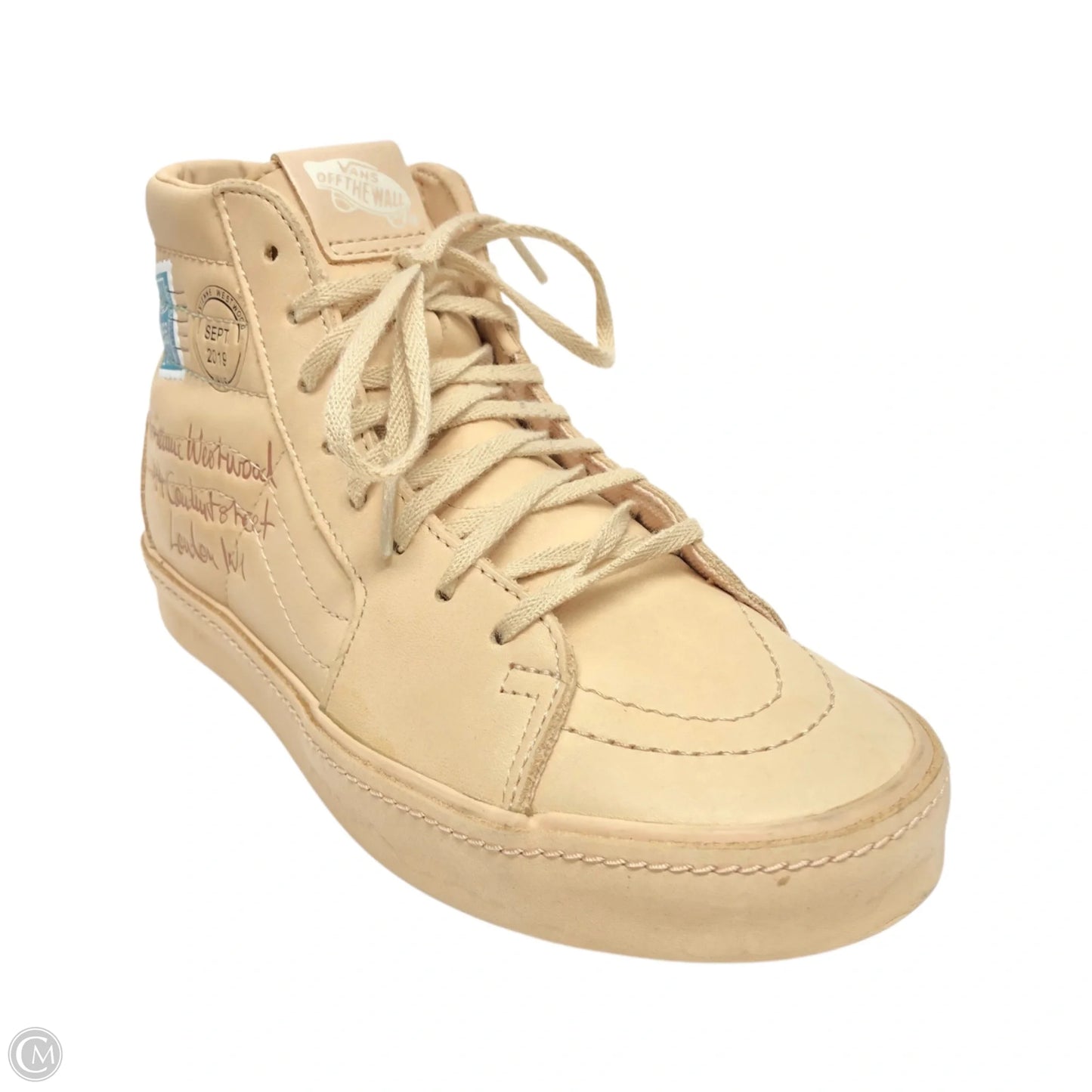 Shoes Sneakers By Vans In Cream, Size: 5.5