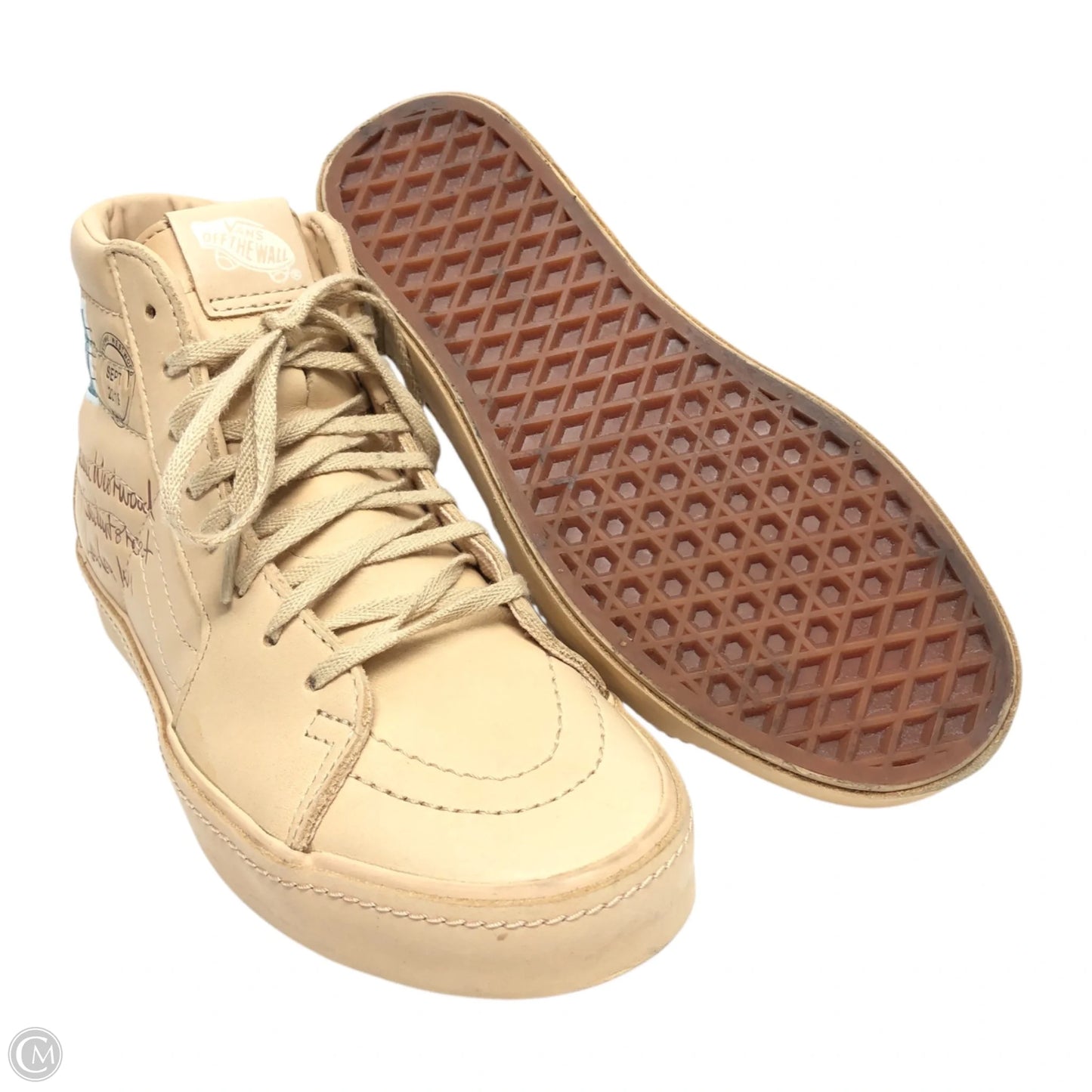 Shoes Sneakers By Vans In Cream, Size: 5.5