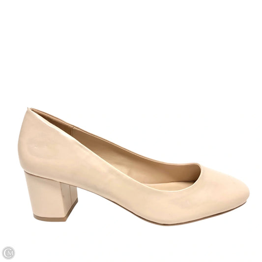 Shoes Heels Block By Cmc In Cream, Size: 7