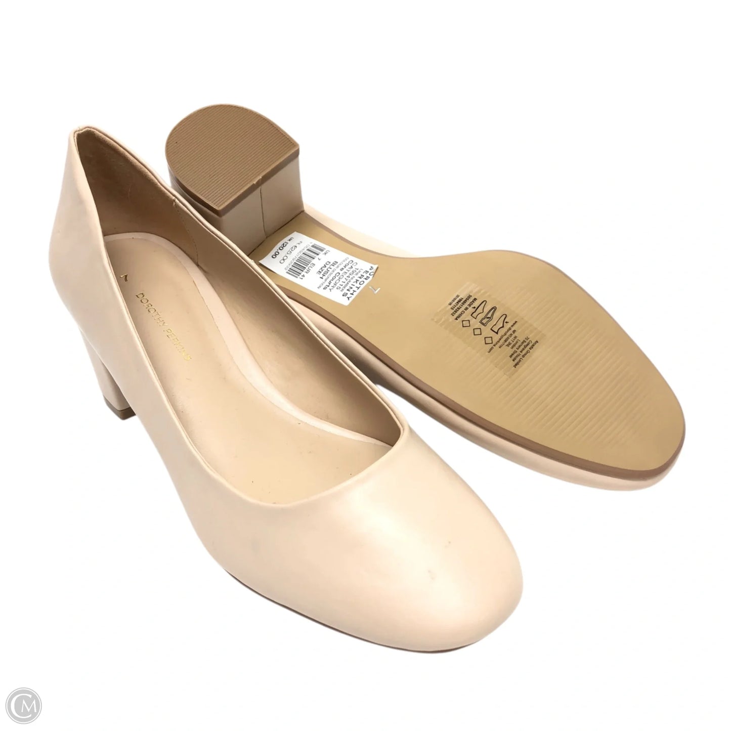 Shoes Heels Block By Cmc In Cream, Size: 7