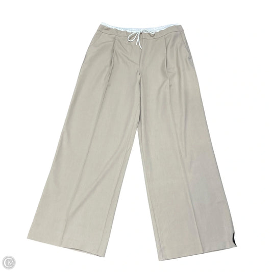 Pants Wide Leg By Zara In Beige, Size: Xl