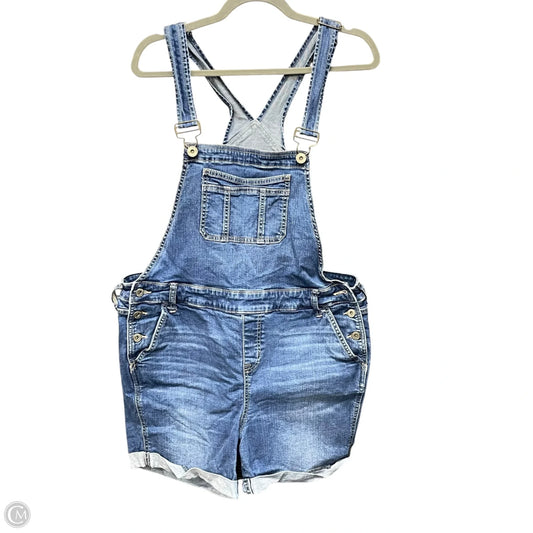 Shortalls By Torrid In Blue Denim, Size: 16
