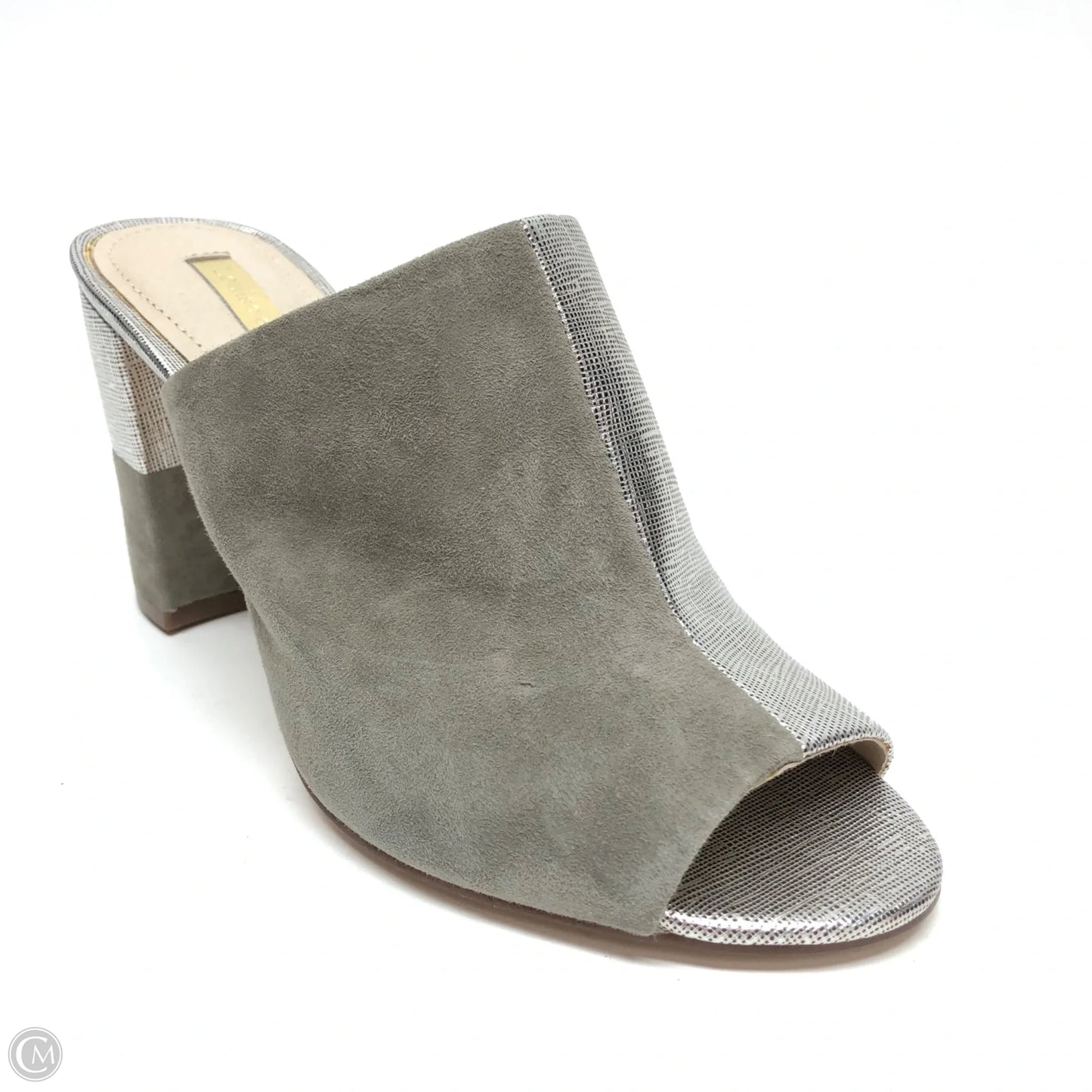 Shoes Heels Block By Louise Et Cie In Grey, Size: 6.5