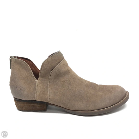 Boots Ankle Heels By Born In Taupe, Size: 10