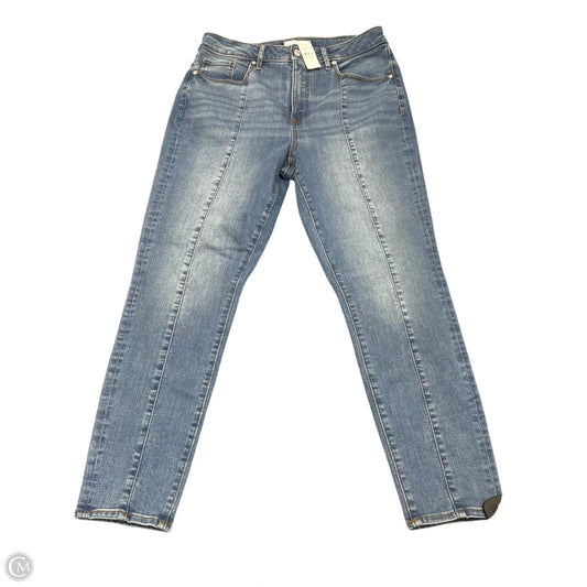Jeans Straight By Loft In Blue Denim, Size: 12