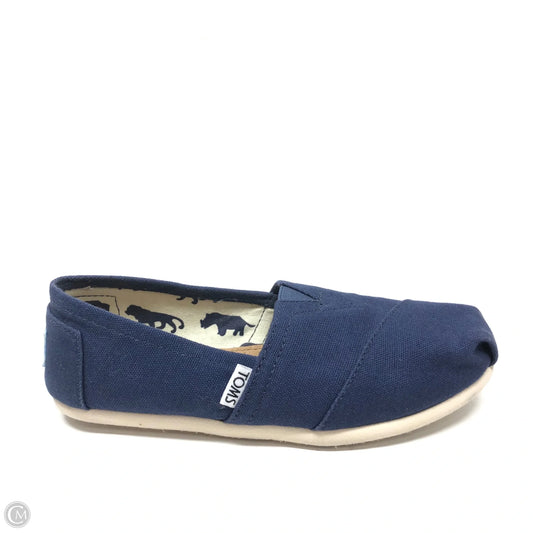 Shoes Flats By Toms In Navy, Size: 5