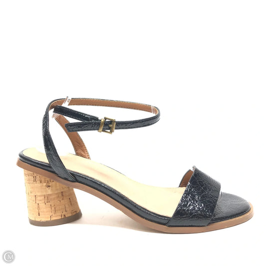 Sandals Heels Block By Cmc In Black, Size: 8