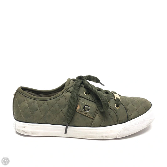 Shoes Sneakers By Guess In Green, Size: 7