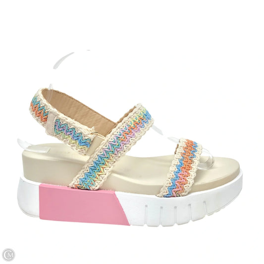 Sandals Heels Platform By Chinese Laundry In Cream, Size: 9