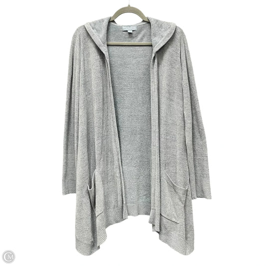 Sweater Cardigan By Barefoot Dreams In Grey, Size: M