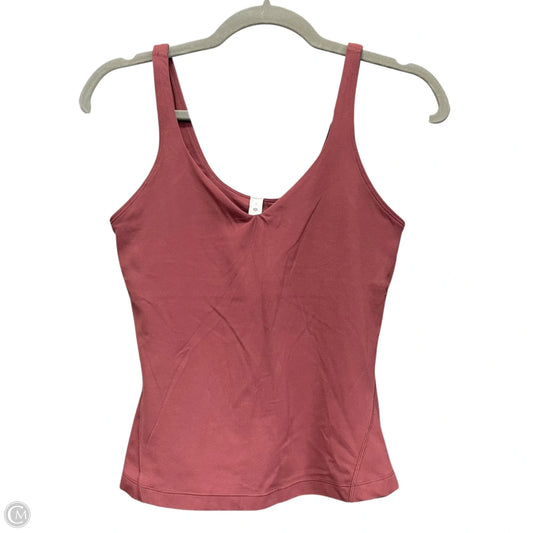 Athletic Tank Top By Lululemon In Mauve, Size: 8