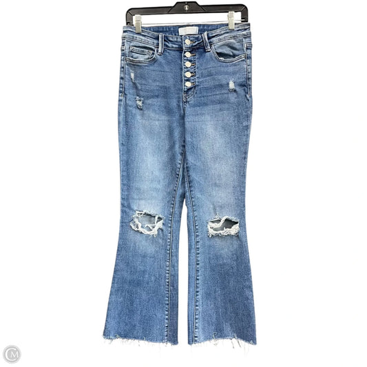 Jeans Flared By Vervet In Blue Denim, Size: 6