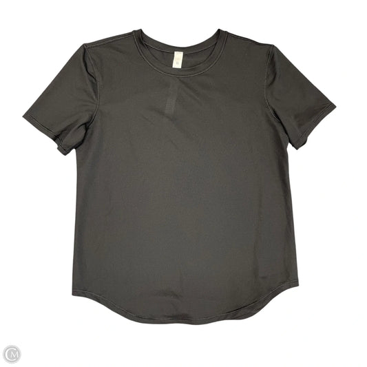 Athletic Top Short Sleeve By Lululemon In Black, Size: 2