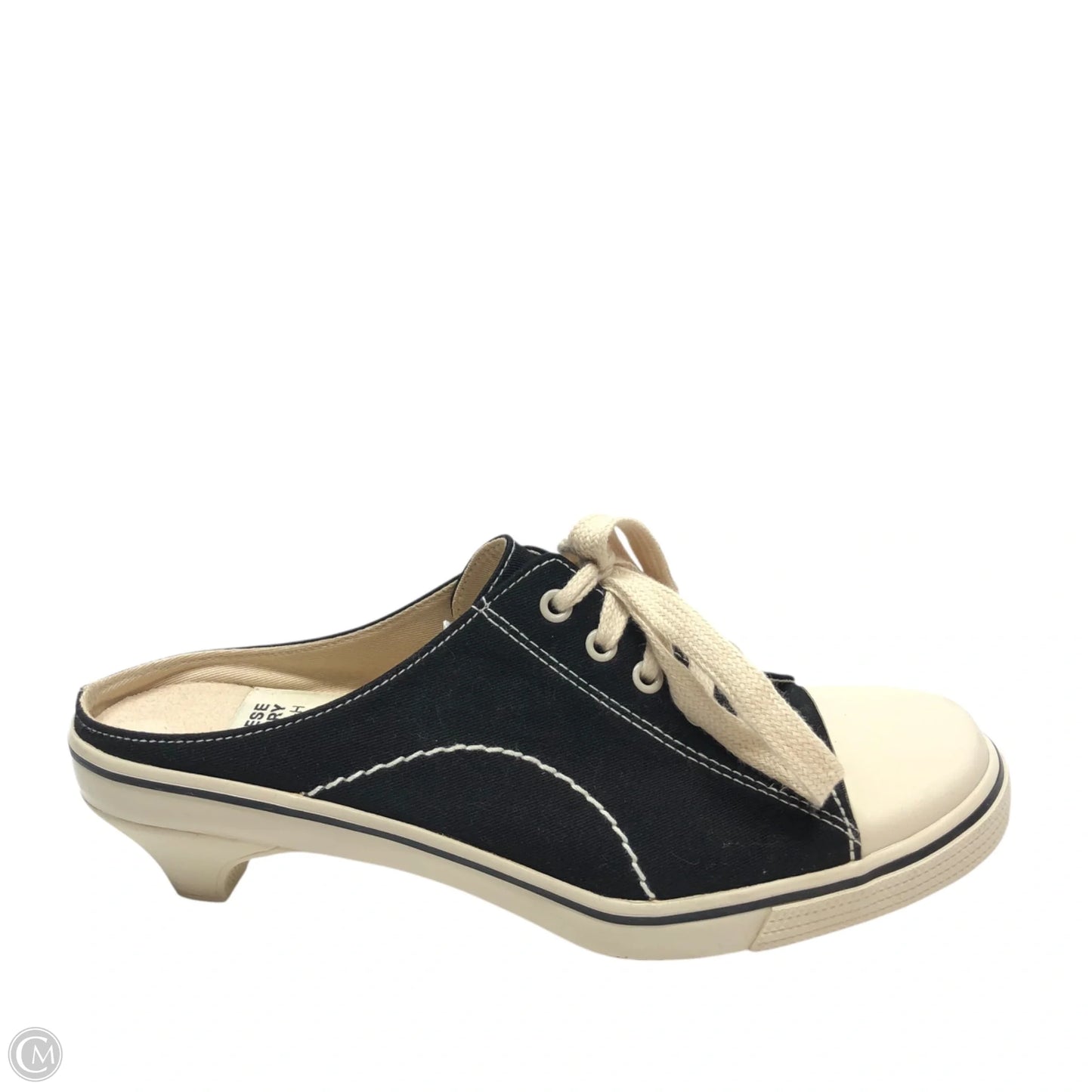Shoes Heels Kitten By Chinese Laundry In Black & Cream, Size: 8