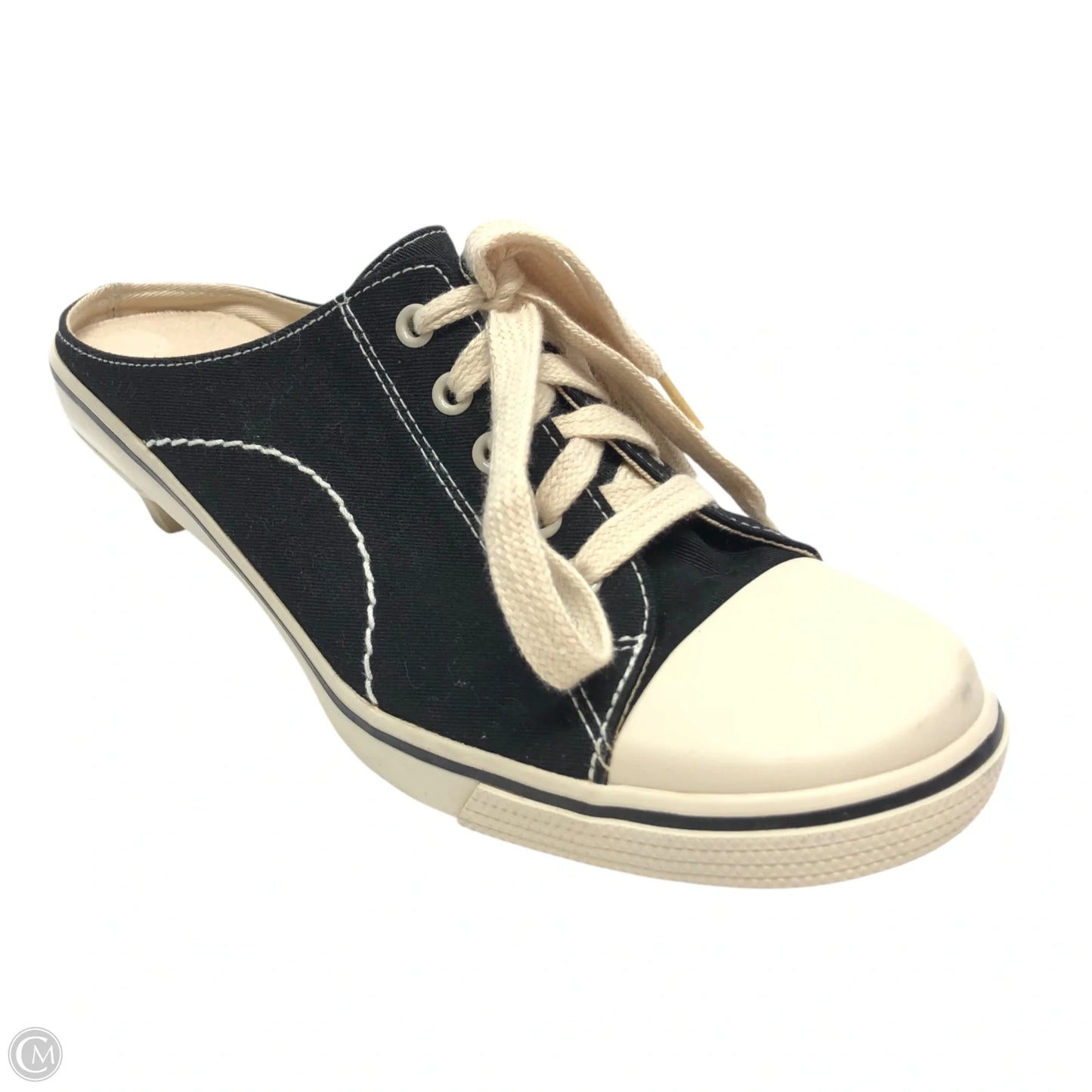 Shoes Heels Kitten By Chinese Laundry In Black & Cream, Size: 8